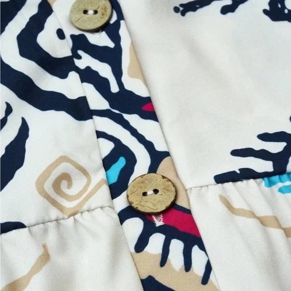 Women Casual Loose Floral Holiday Dress - Picture 6 of 6